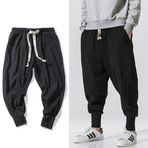 Basic casual solid harem pants