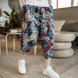 Eastern mosaic harem pants