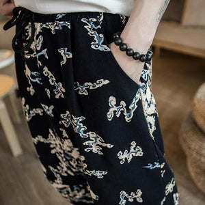 Eastern mosaic harem pants