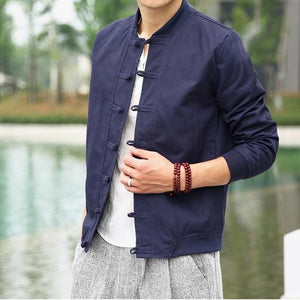 Solid Tang Dynasty bomber jacket