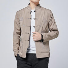 Load image into Gallery viewer, Shadow kanji Tang Dynasty jacket