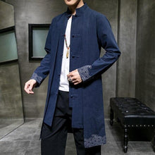 Load image into Gallery viewer, Silhouette wave long trench coat jacket