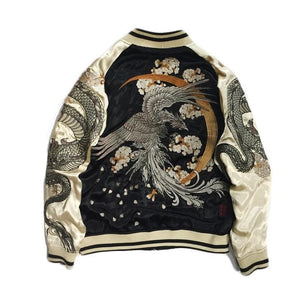 Hyper premium phoenix dragon embroidery sukajan jacket