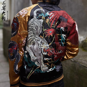 Hyper premium white tiger sukajan jacket