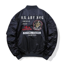Load image into Gallery viewer, Flight wolf bomber jacket