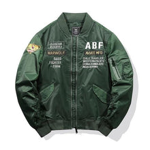 Load image into Gallery viewer, Flight wolf bomber jacket