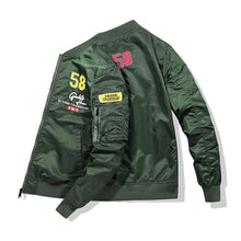 Load image into Gallery viewer, Motor racing inspired bomber jacket