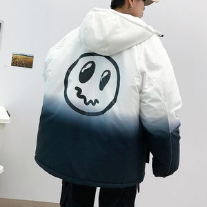 Worried face thermal jacket