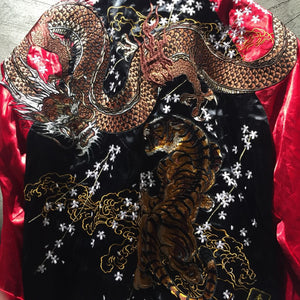 Hyper premium tiger claw fire dragon sukajan jacket