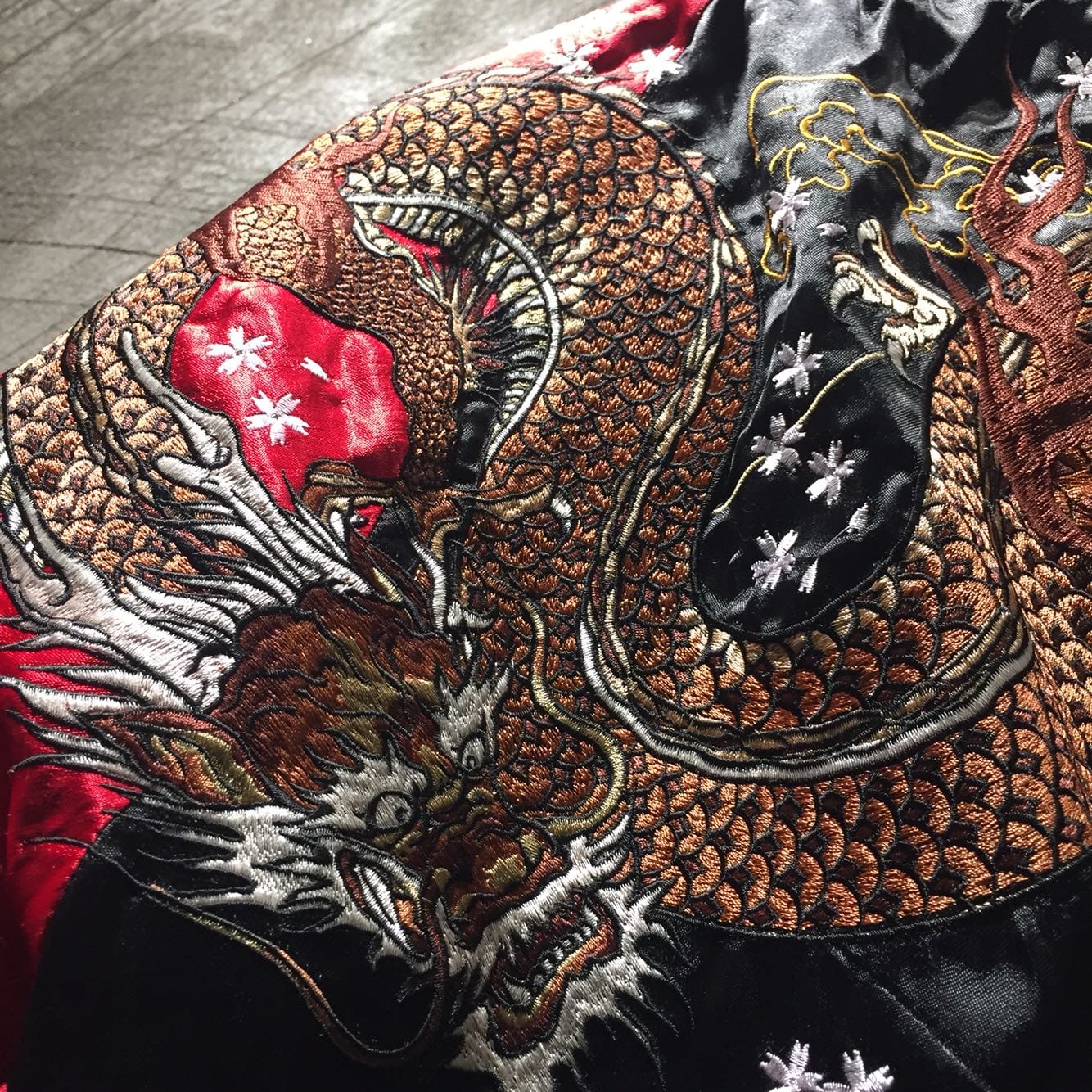 Hyper premium embroidery fire dragon fierce tiger sukajan souvenir jac –  Authentic Lifestyle