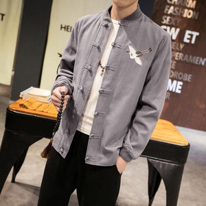 Vivid crane Tang Dynasty jacket