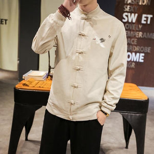 Vivid crane Tang Dynasty jacket