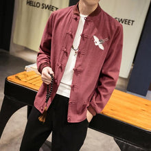 Load image into Gallery viewer, Vivid crane Tang Dynasty jacket