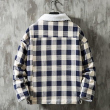 Load image into Gallery viewer, Denim plaid style jacket