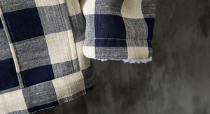 Denim plaid style jacket