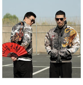 Hyper premium rising phoenix eastern tiger sukajan jacket