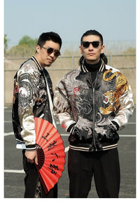 Hyper premium rising phoenix eastern tiger sukajan jacket