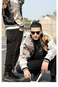 Hyper premium rising phoenix eastern tiger sukajan jacket