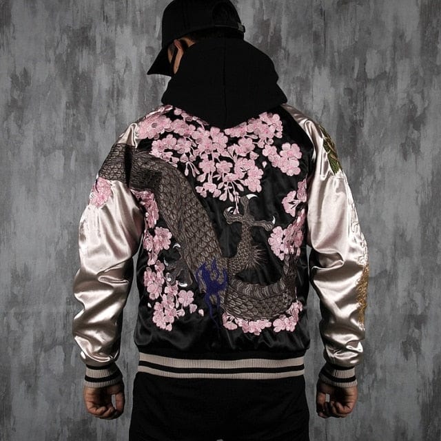 Hyper premium ancient sakura dragon sukajan jacket