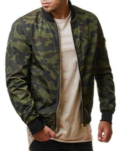 Camo lit bomber jacket