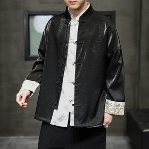 Solid vibrant Tang Dynasty jacket
