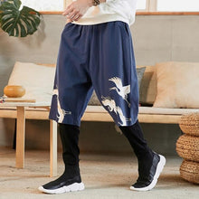 Load image into Gallery viewer, Two layer flying crane harem pants