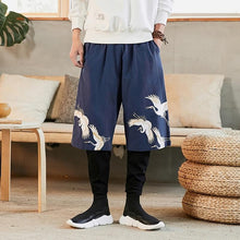 Load image into Gallery viewer, Two layer flying crane harem pants