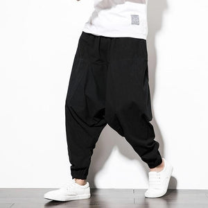 Basic casual solid harem pants