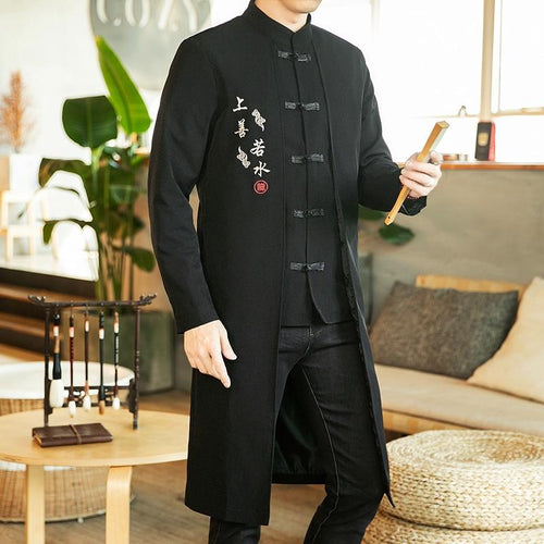Legacy long trench jacket