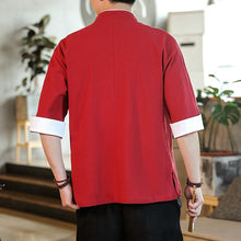Load image into Gallery viewer, Double crane embroidery Tang shirt