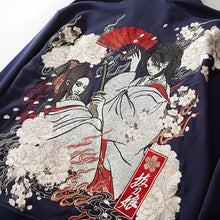 Load image into Gallery viewer, Premium embroidery geisha hoodie