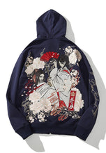 Load image into Gallery viewer, Premium embroidery geisha hoodie
