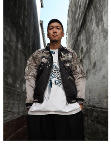 Hyper premium twin dragon embroidery sukajan jacket