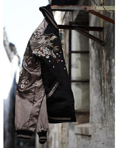 Hyper premium twin dragon embroidery sukajan jacket