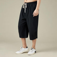 Load image into Gallery viewer, Ancient text design linen harem pants