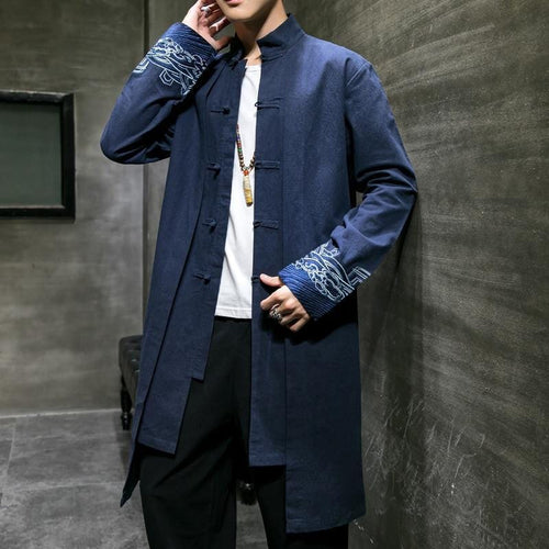 Wave sleeve trench jacket