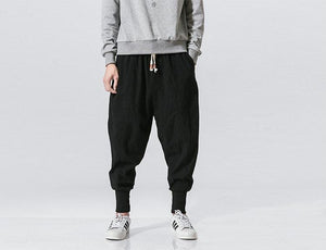 Basic casual solid harem pants