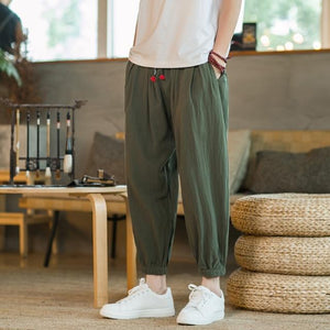 Basic casual solid harem pants