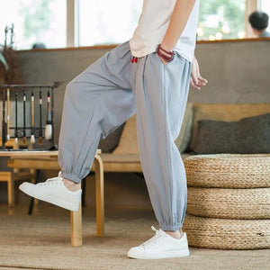 Basic casual solid harem pants