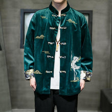 Load image into Gallery viewer, Vibrant crane Tang jacket