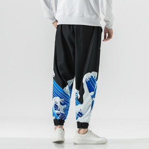 Bottom wave harem pants