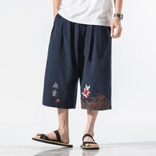 Load image into Gallery viewer, Crop kimono rising crane pants