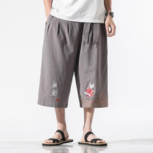 Load image into Gallery viewer, Crop kimono rising crane pants