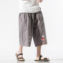 Load image into Gallery viewer, Crop kimono rising crane pants