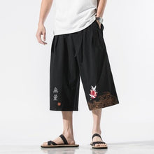 Load image into Gallery viewer, Crop kimono rising crane pants