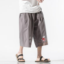 Load image into Gallery viewer, Crop kimono rising crane pants