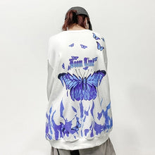 Load image into Gallery viewer, Aoi blue butterfly hoodie