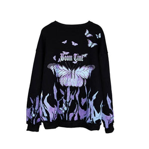 Aoi blue butterfly hoodie