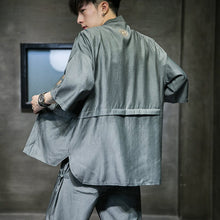 Load image into Gallery viewer, Kanji robe style kimono