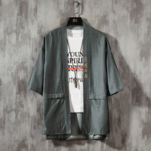 Load image into Gallery viewer, Kanji robe style kimono